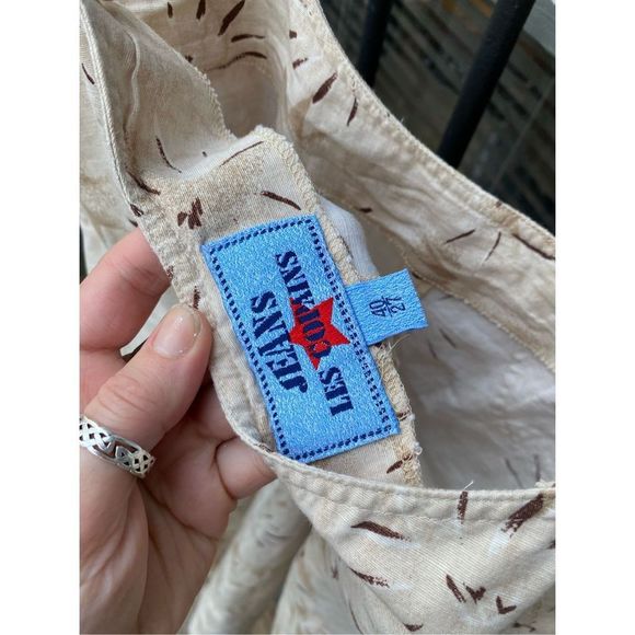 LES COPAINS Tan Flecked Geometric Mini Dress Size US Small - Picture 5 of 13